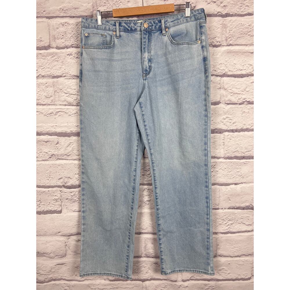 Seven7 Women's 12 Y2K Minimalist Staple‎ Soft Norm Loose Straight Denim Jeans - Picture 3 of 12